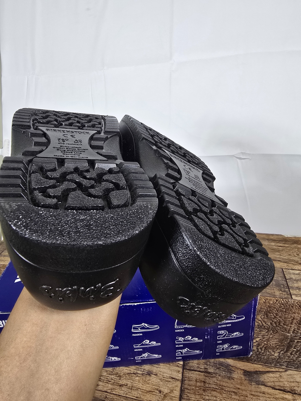 Birkenstock Unisex Super Birki Black Slip On Clog Size 9 - Picture 14 of 16